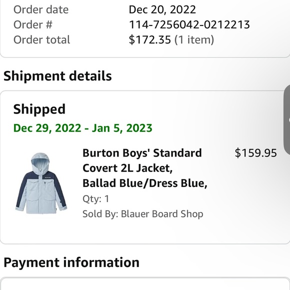 NWOT Burton Boys Covert 2L Jacket & Hat - Skiing | Snowboarding | Sledding - Picture 12 of 14